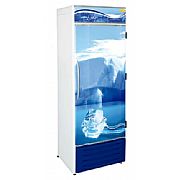 Freezer Vertical Conservação de Gelo Porta Cega Adesivada