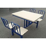 Mesa para lanchonete cor azul
