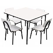 Conjunto escolar infantil mesa 4 cadeiras